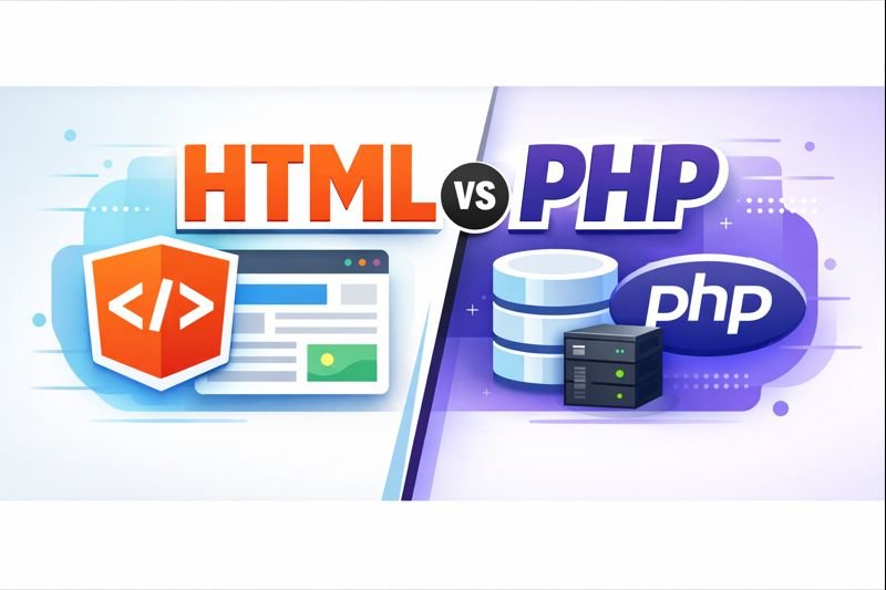 HTML vs PHP: Key Differences, Uses, and Which One is Better in 2026?