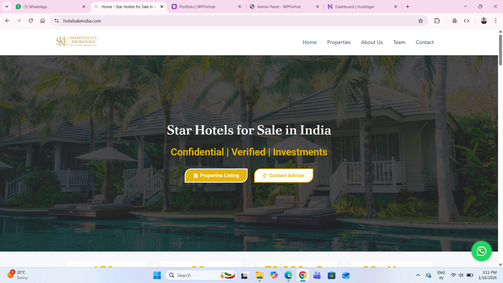 Hotel Sale India – Hotel Booking &amp; Travel Website Design (WordPress)