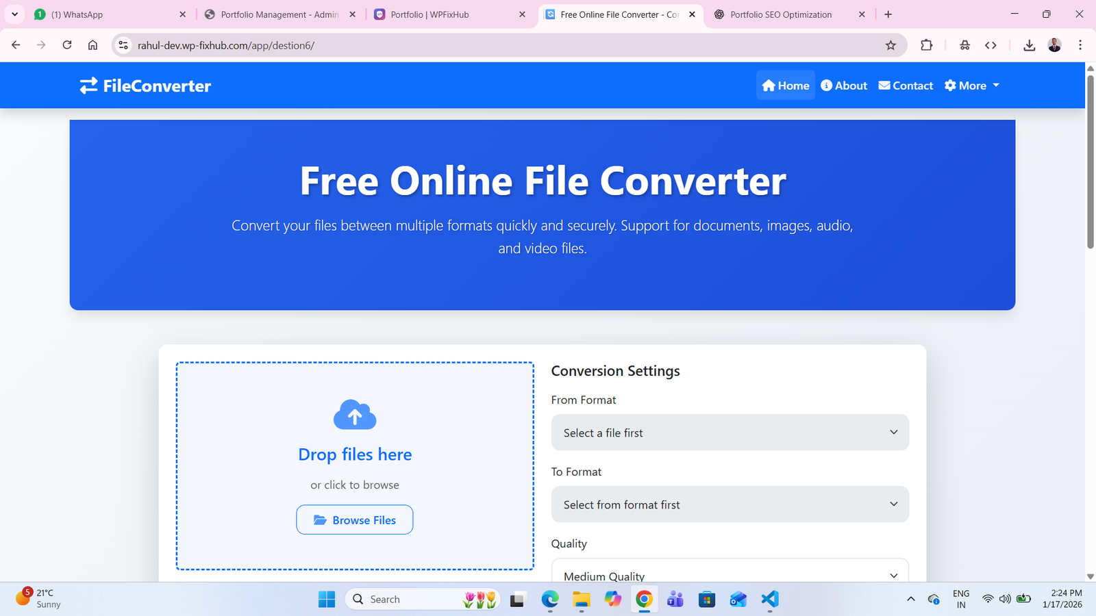 FileConverter – Free Online File Converter Tool (PHP Web Application)