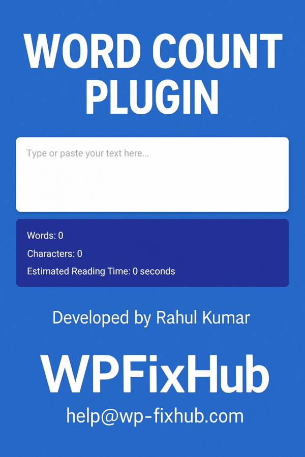 Word Counter & Read Time Calculator (PRO) – by WPFixHub - Image 4